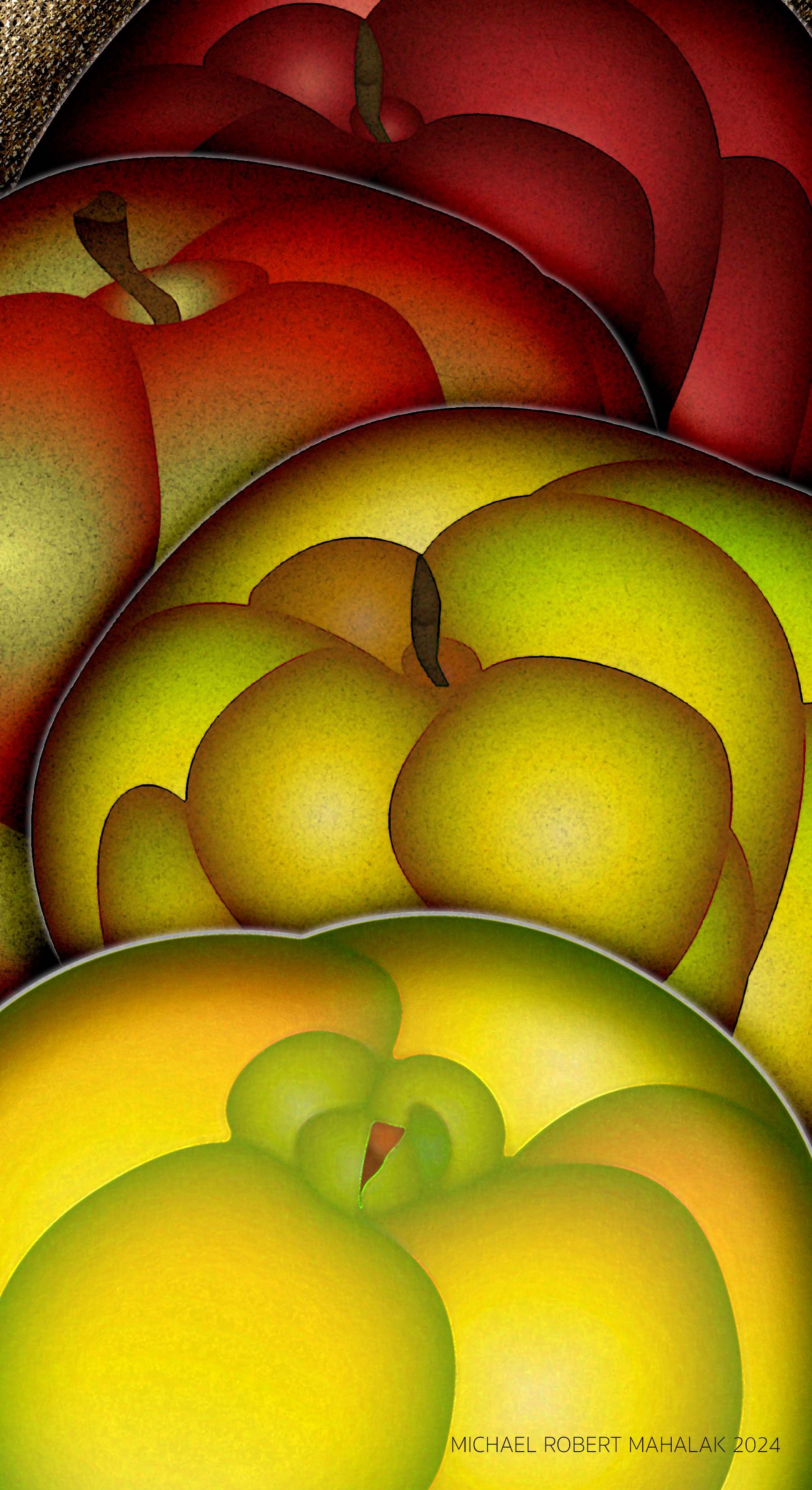 "Apples", Digital, 6" x 11", 2024