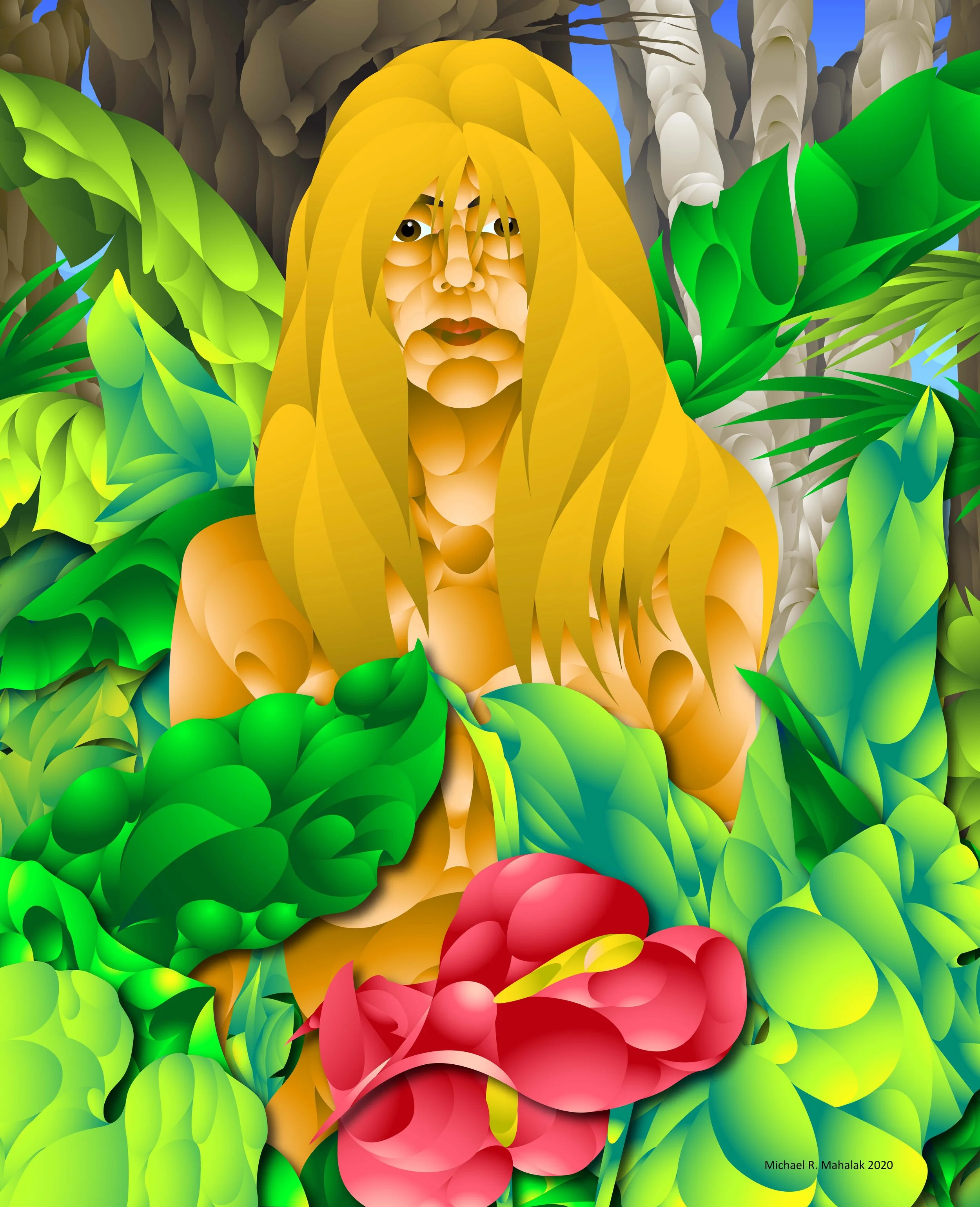 "Eve in Eden",Digital, 12.99" x 8 ", 2019