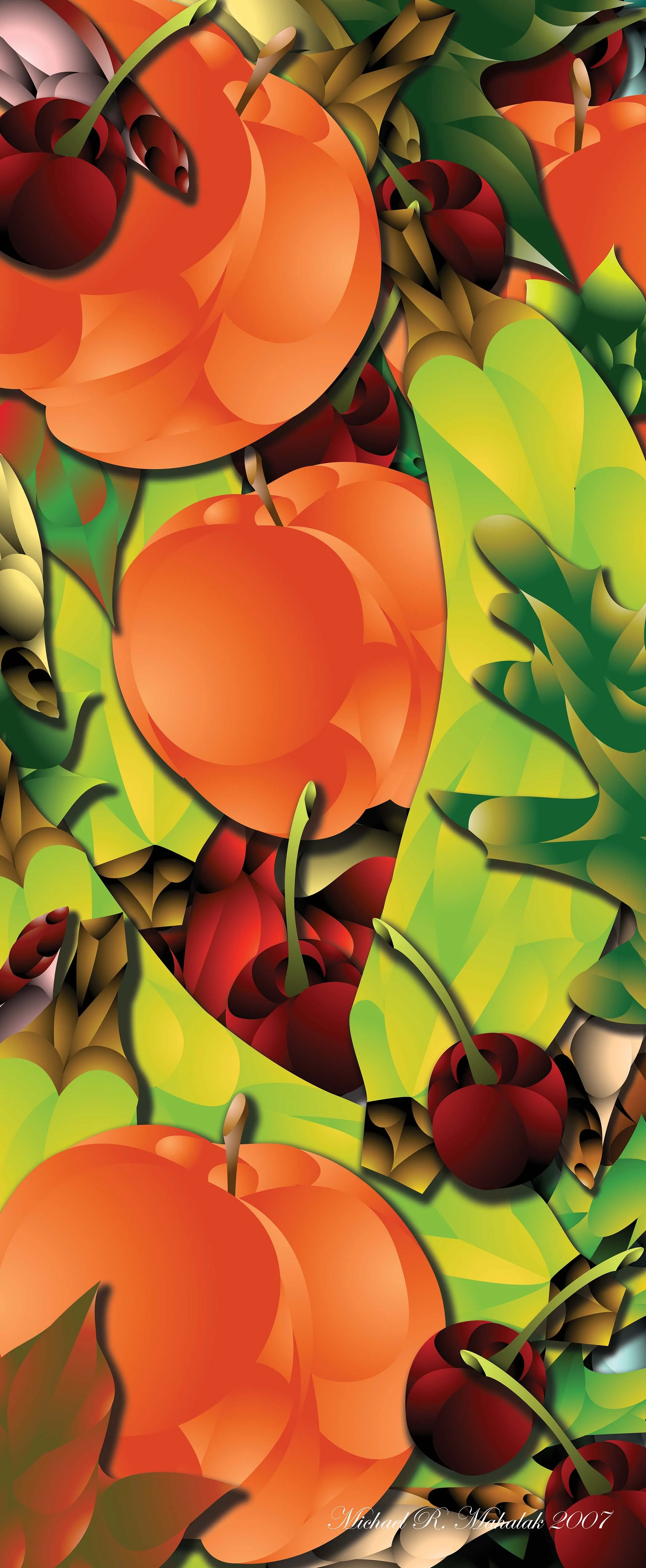 "Passion of the Fruit", Digital, 13" x 23", 2007