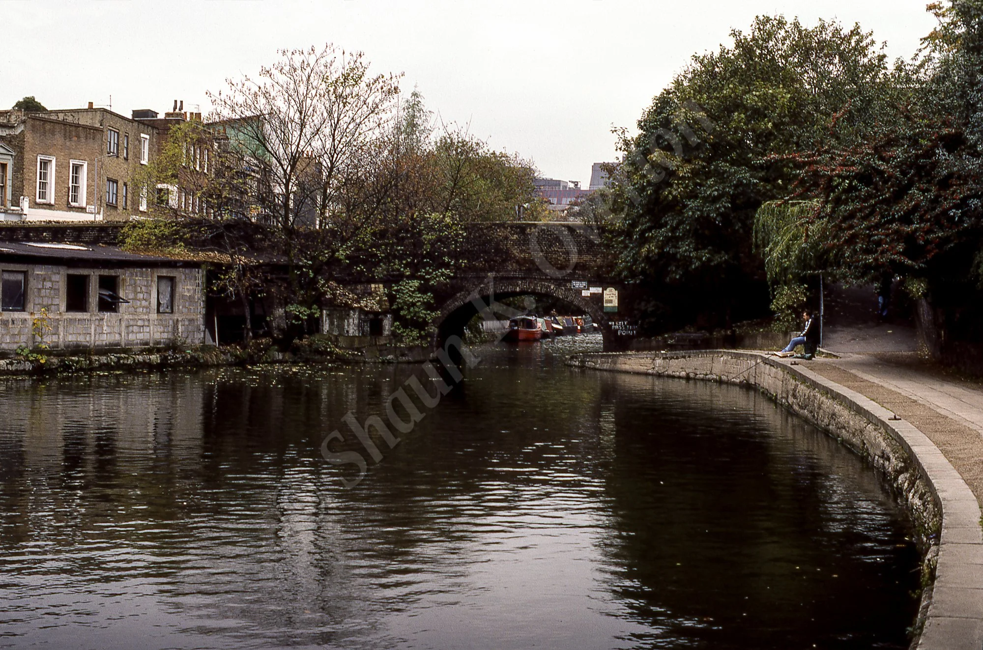 Peaceful city canal - London, UK
