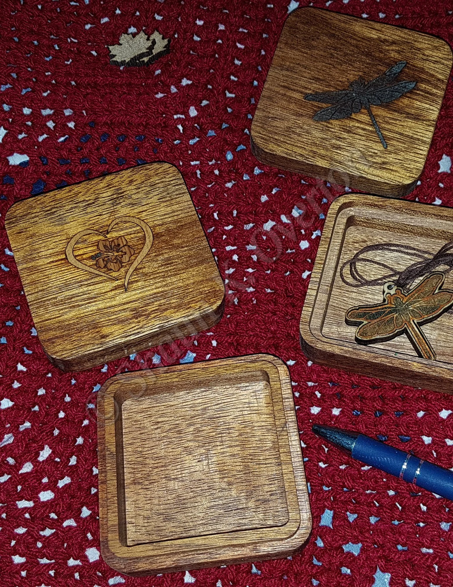 Crafted Mahogany boxes.