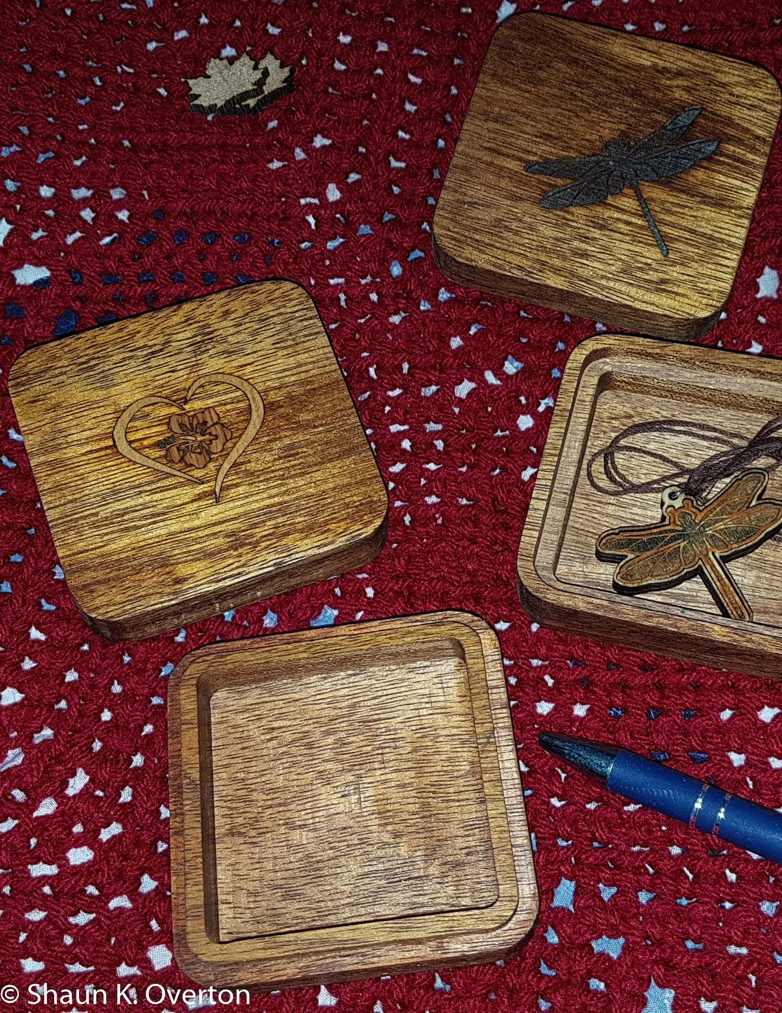 Crafted Mahogany boxes.