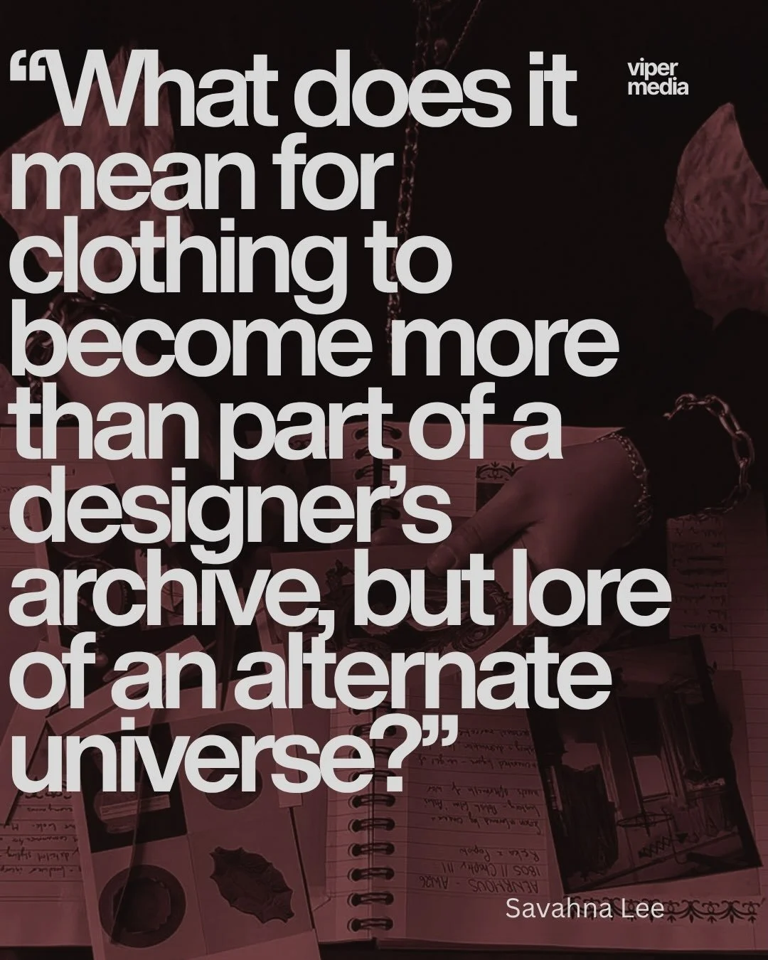 WHAT HAPPENS WHEN CLOTHING BECOMES A VESSEL FOR SOMETHING LARGER? Savahna Lee takes us inside the worlds of three avant-garde designers who treat fashion as far more than clothing.

Moving through Professor E., Abodi Transylvania and Aenrmous, she tr