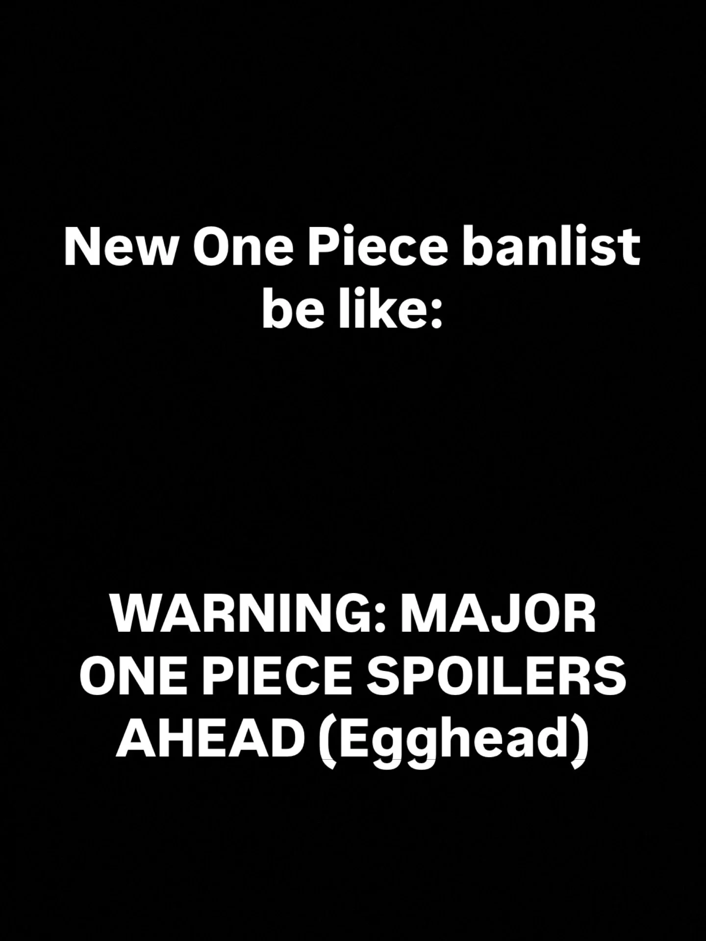 Feels bad for all of those Vegapunk mains hoping to tear it up this set! 😢

#onepiecetcg  #optcg #onepiece #tradingcards #onepiececardgame