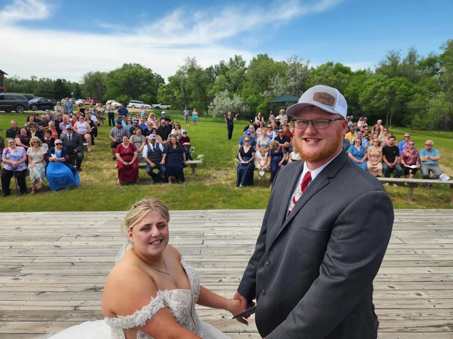 Congrats and blessings to Emilee and Braden who were married yesterday at Camp of the Cross Ministries by Mike Youngs, SAM