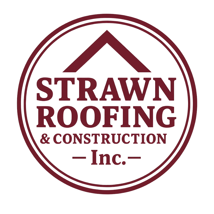 Official logo of Strawn Roofing & Construction Inc - Licensed roofing and storm restoration experts in Valliant, SE Oklahoma and NE Texas.
