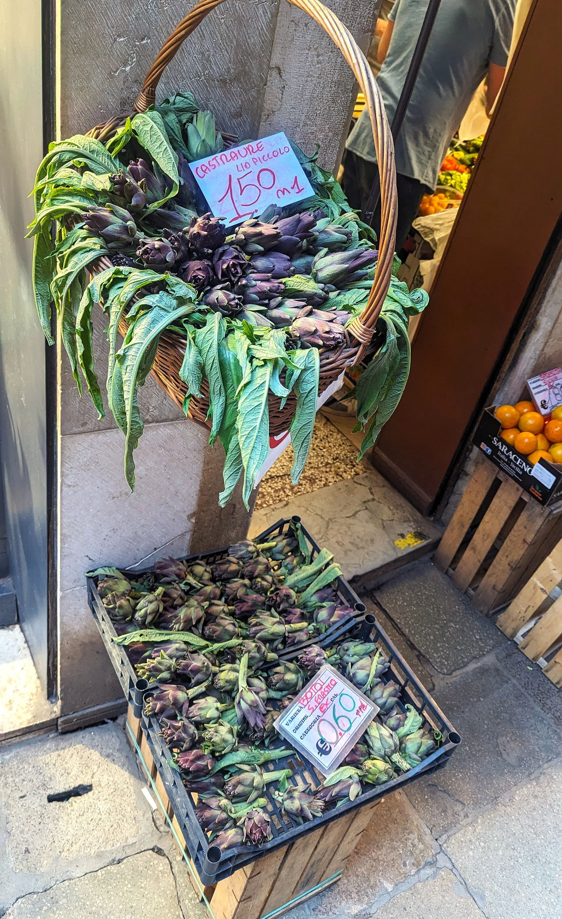 Artichokes for sale in Venice