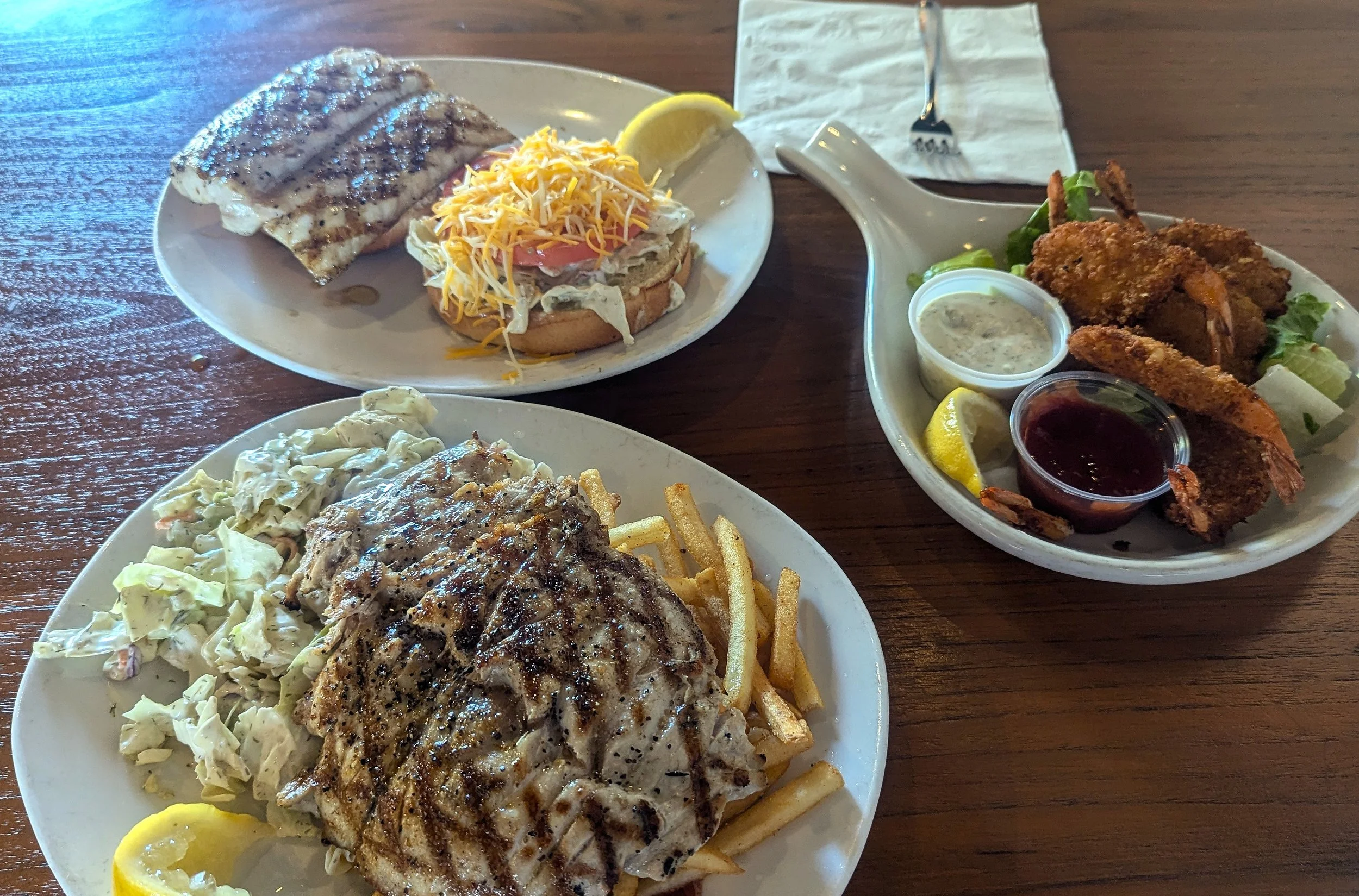 Grilled fish from Paia Fish Market