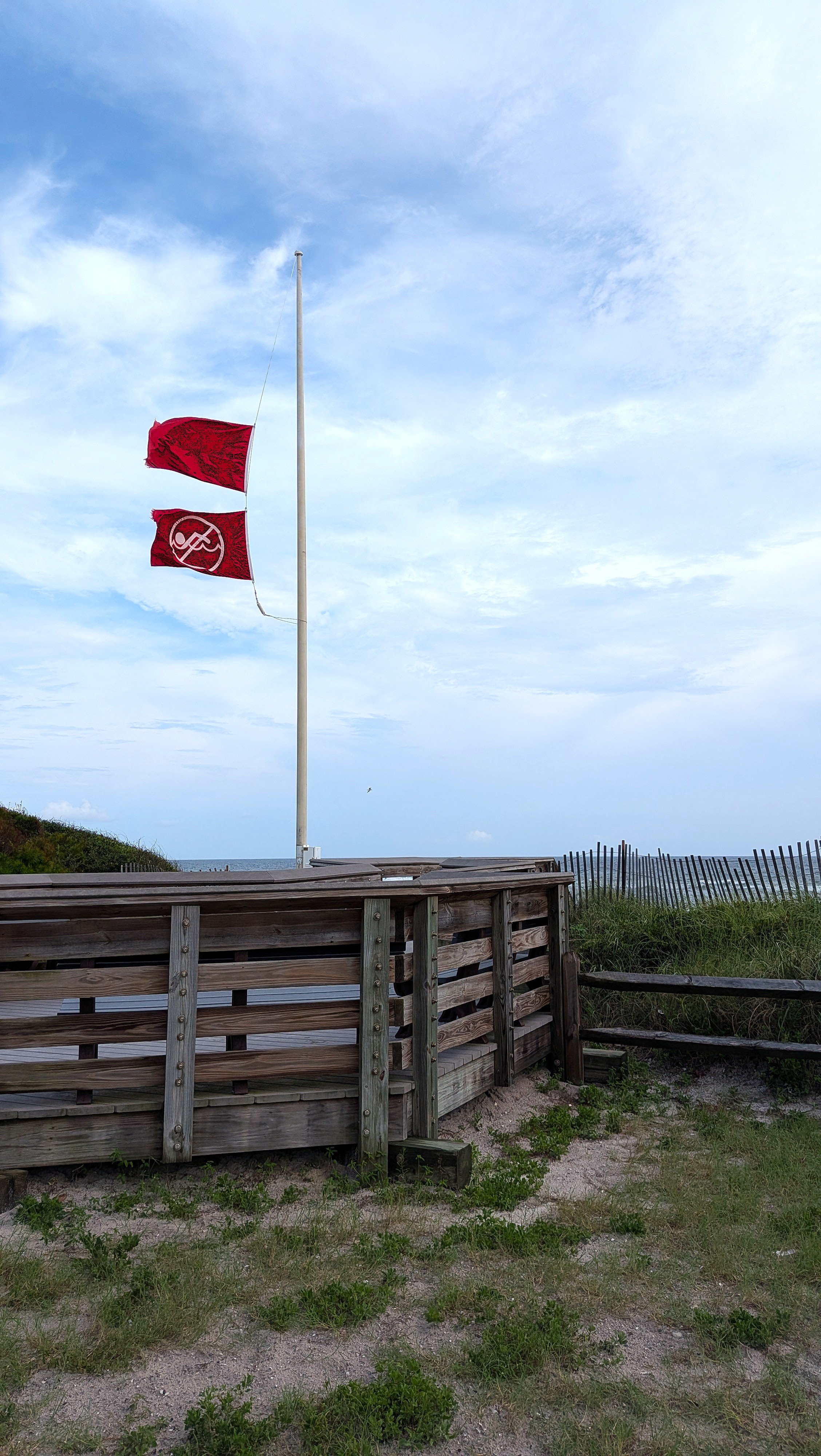 Double red flag Santa Rosa Beach