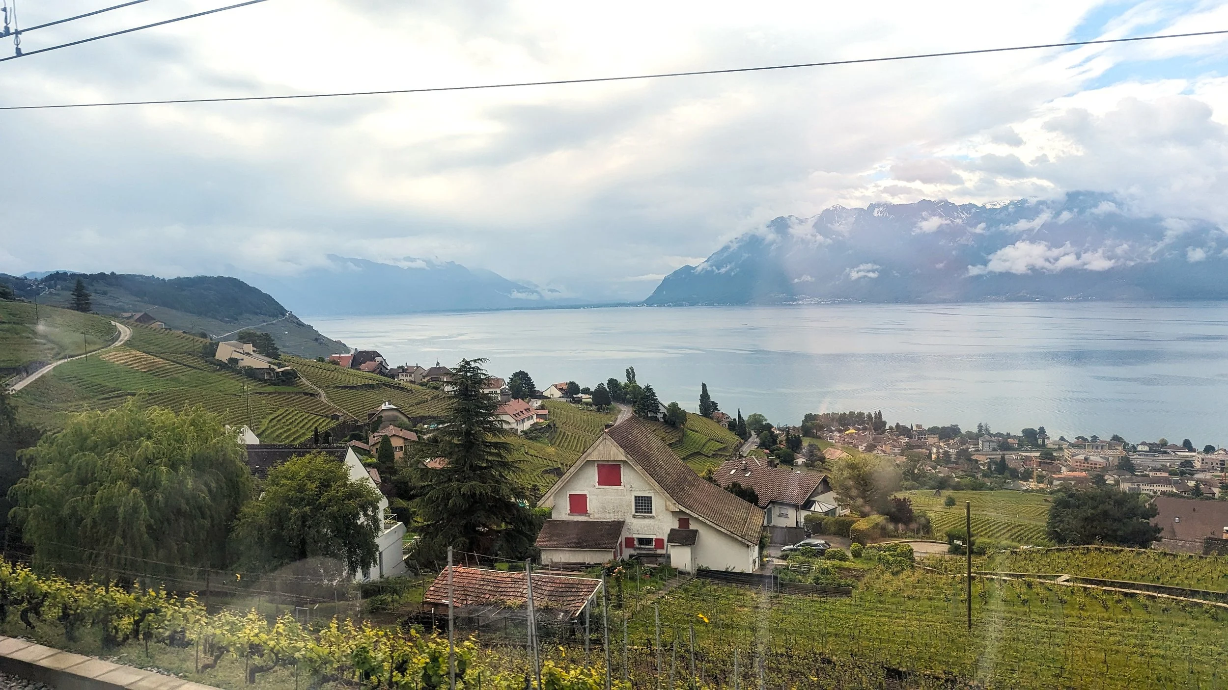 Lac Leman view from the train
