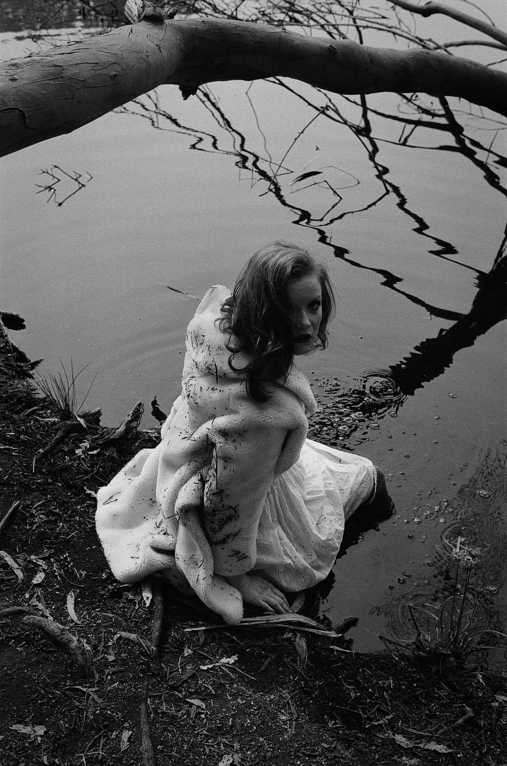 Tori, Lake Anza in Berkeley California ~Ilford 400 speed film