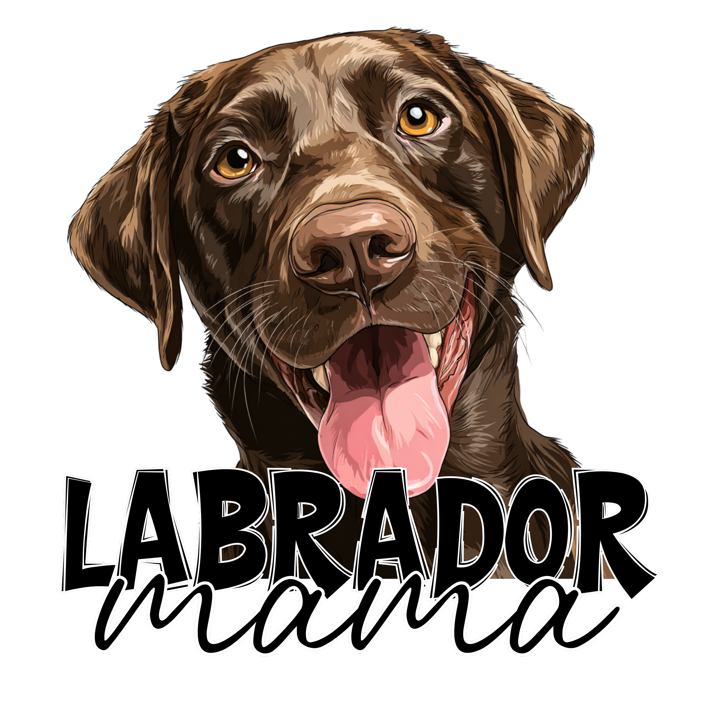 Chocolate Lab Mama