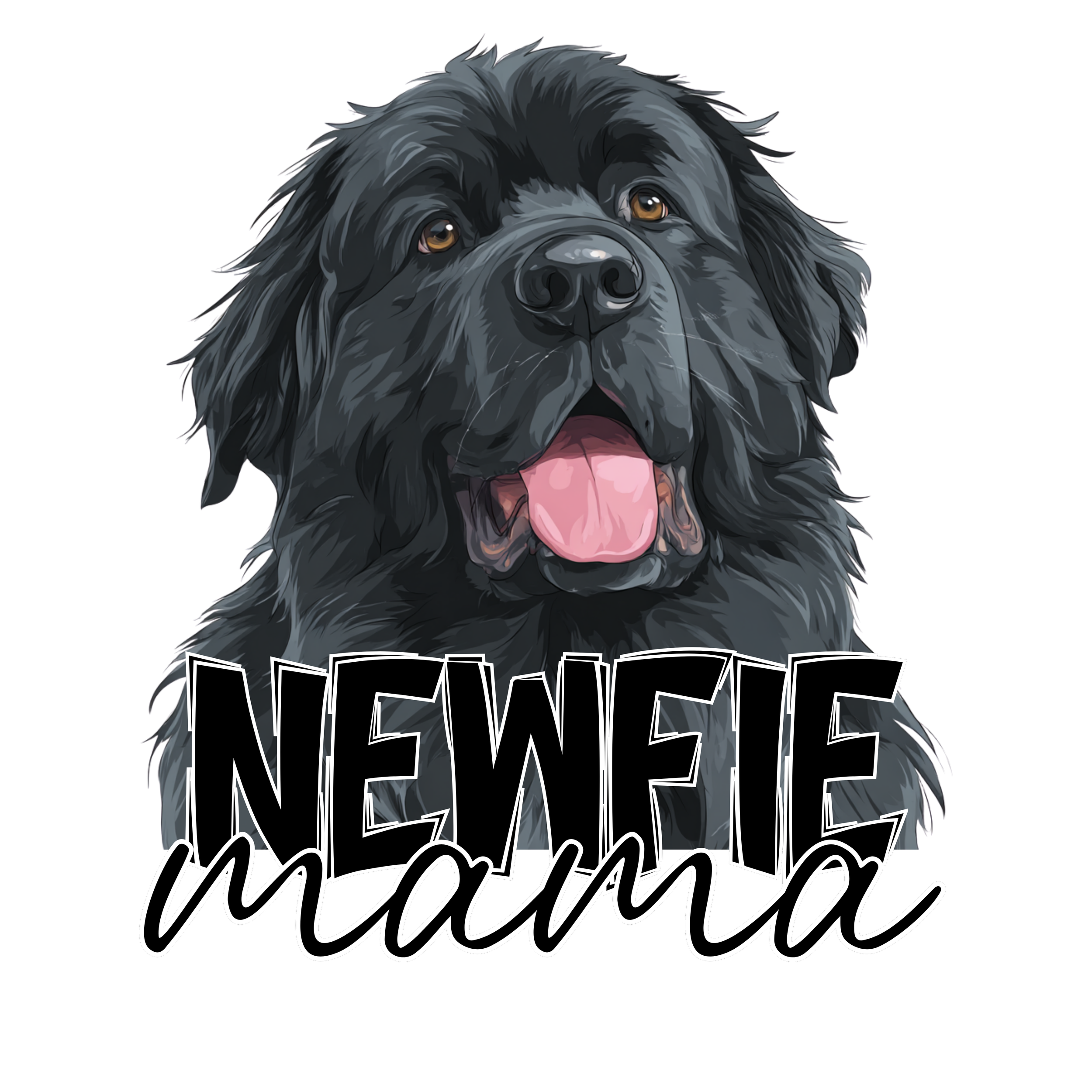 Black Newfie mama