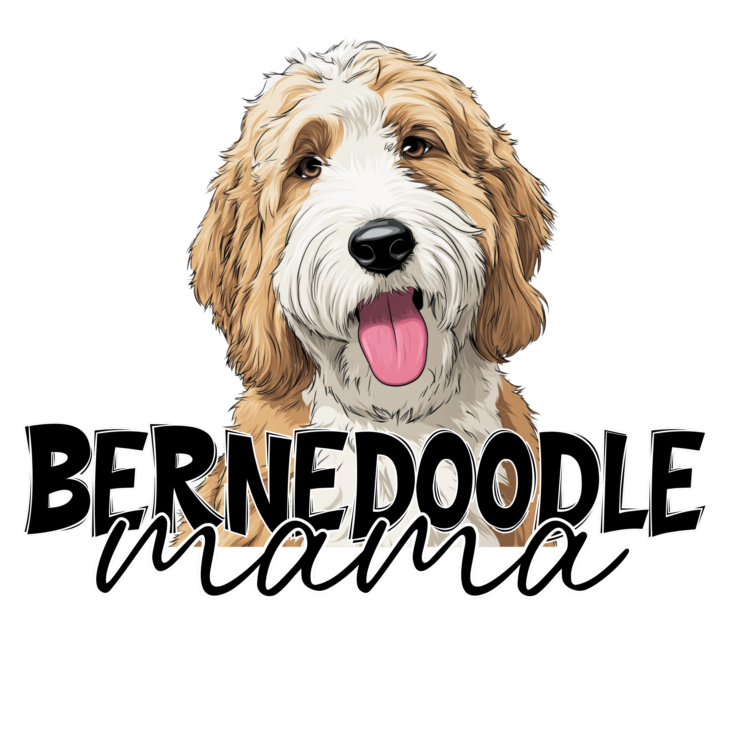 Cream bernedoodle mama