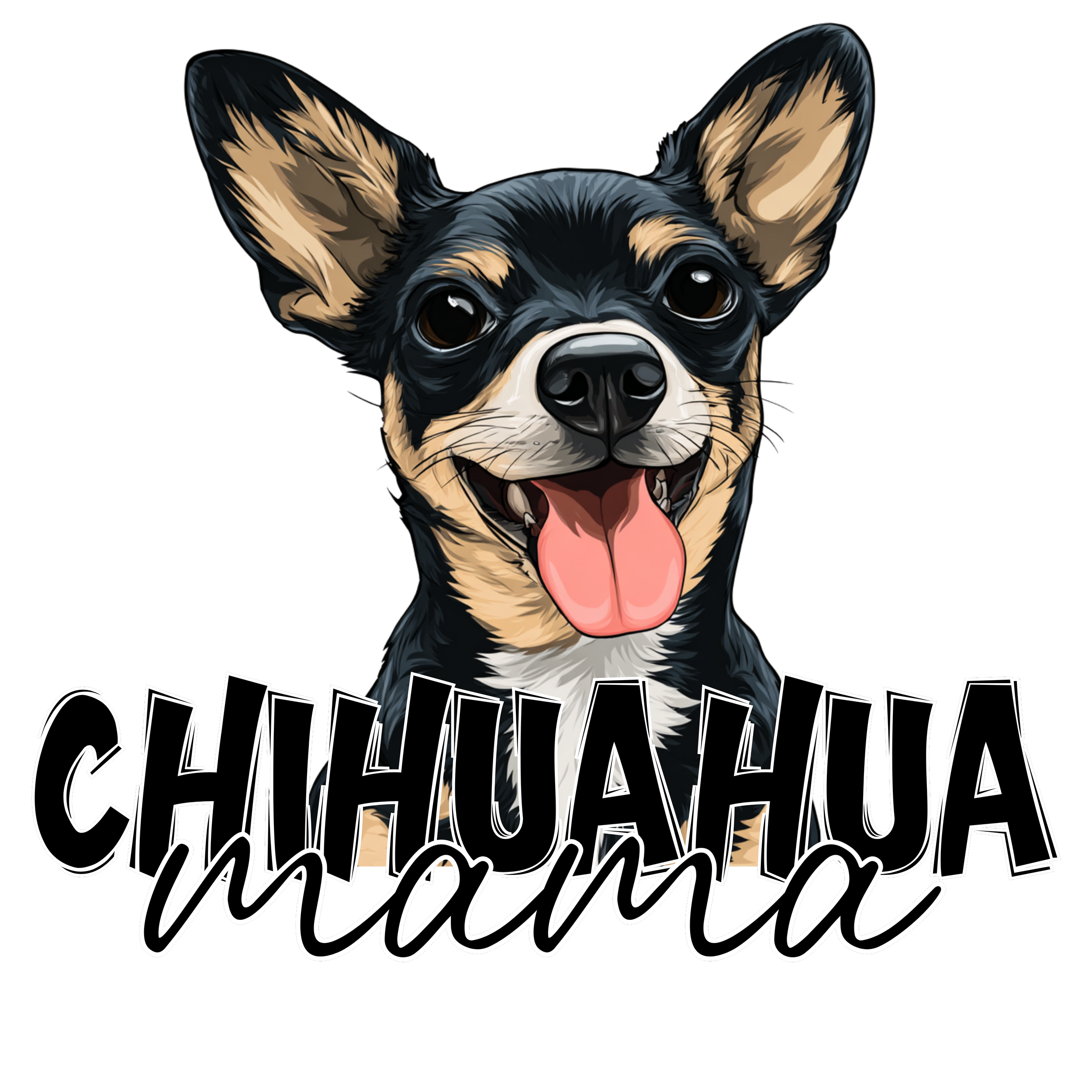 Black Chihuahua Mama