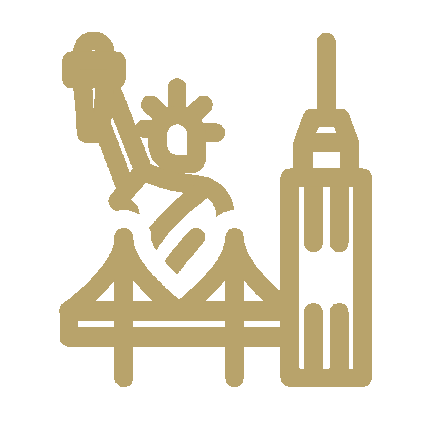 Icon of a map pin marker indicating location.