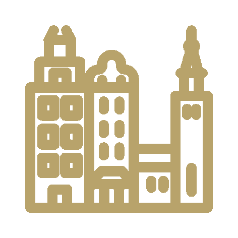 An icon of a map location marker with a circle at the top and a pointed bottom.