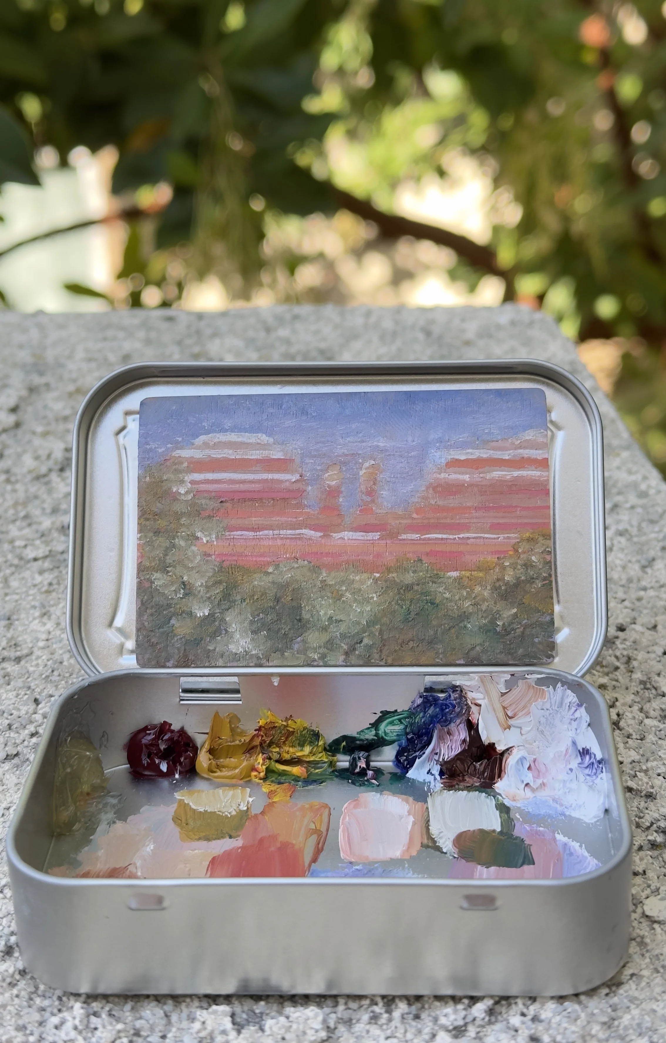 Wedding Day, Coconino National Forest | Original Oil | Altoids Tin Series