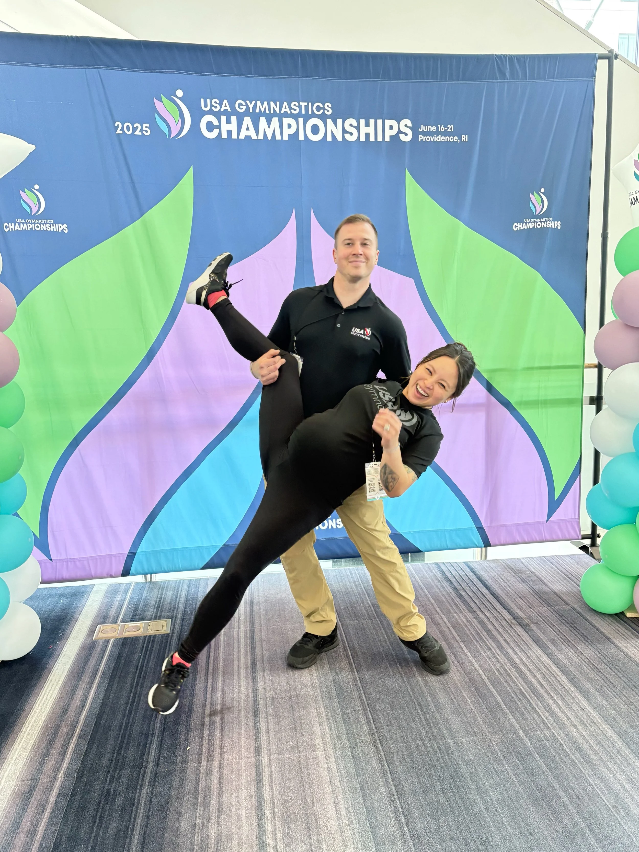 Photographing USA Gymnastics Championships at 8 Months Pregnant