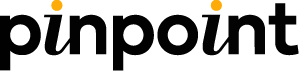 'Pinpoint Productions' logo with yellow and black graphics and lettering.