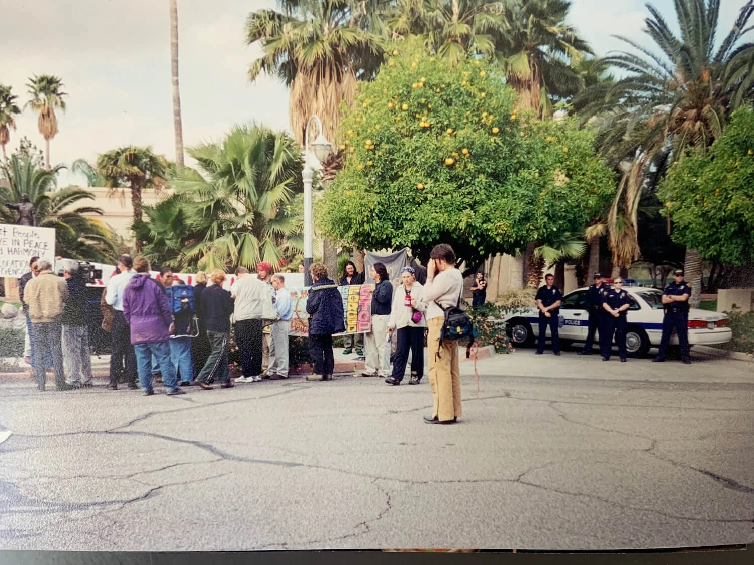 the happenings outside of Senator McCain's Tucson office while I was 'locked down' inside (c. 2000).jpeg