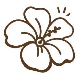 Tropical flower icon