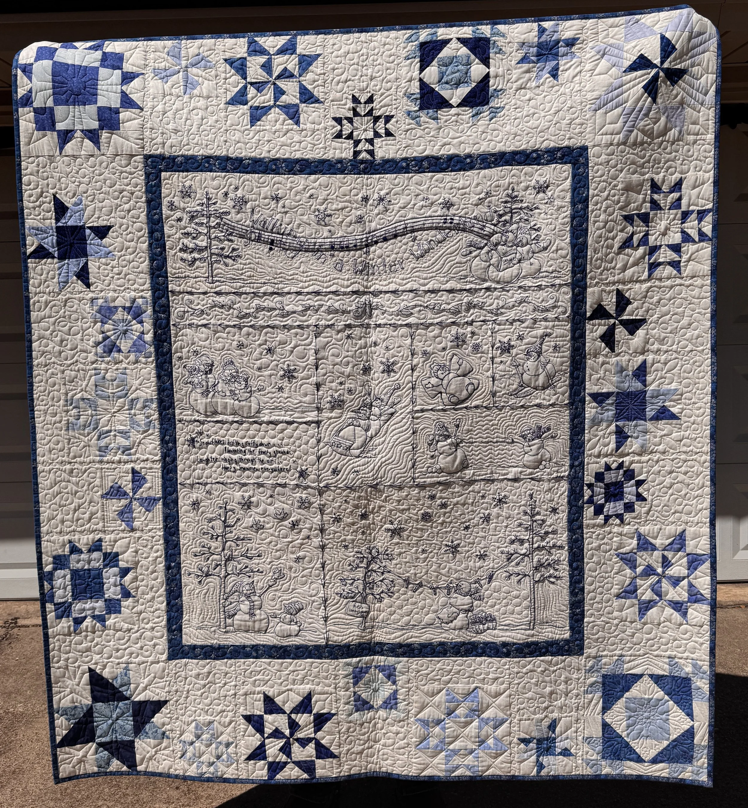 "Winter Wonderland" Full Quilt (Pattern: Crabapple Hill Studio)