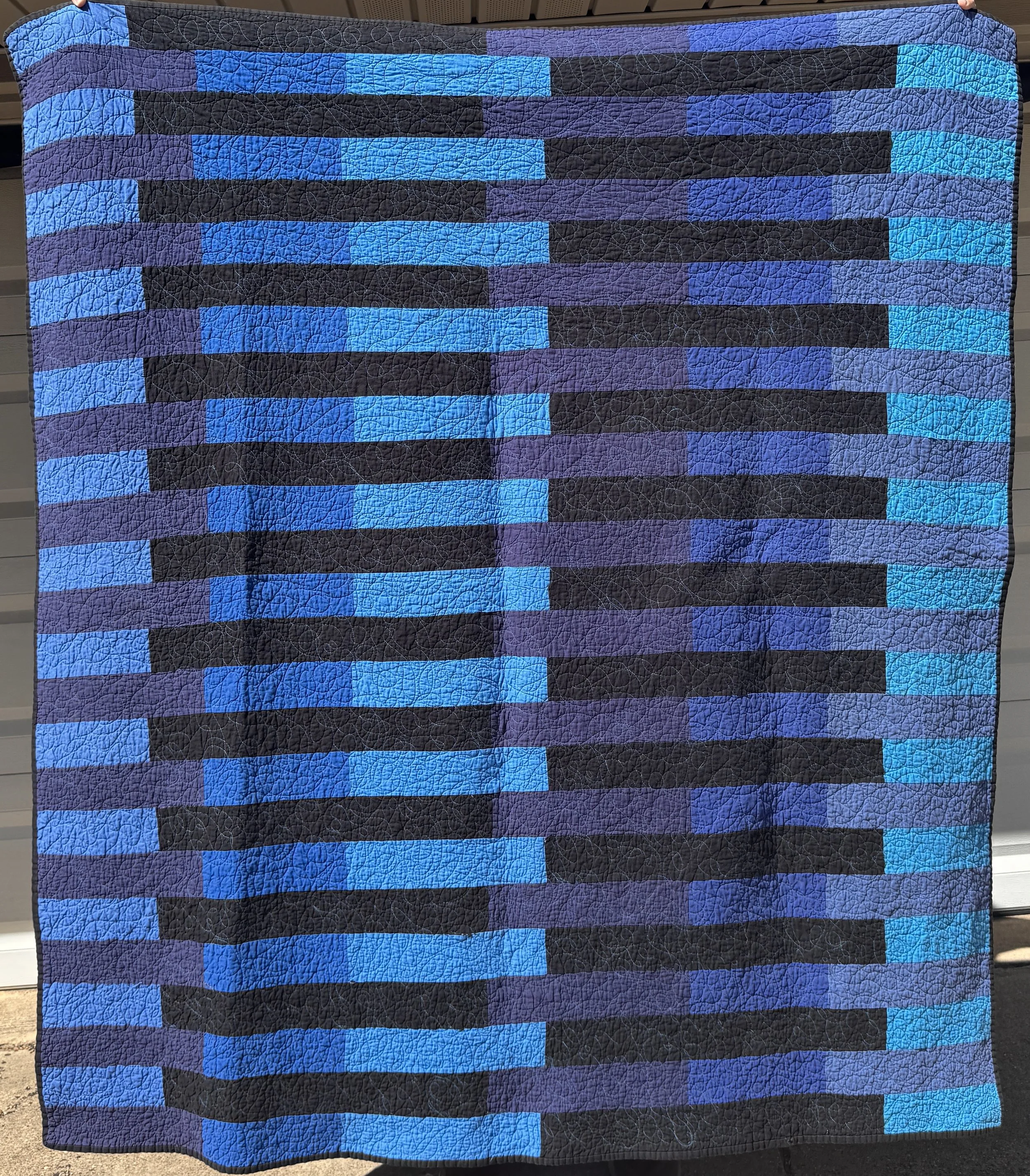 "City Harbor" Full Quilt (Pattern: Cherri House)