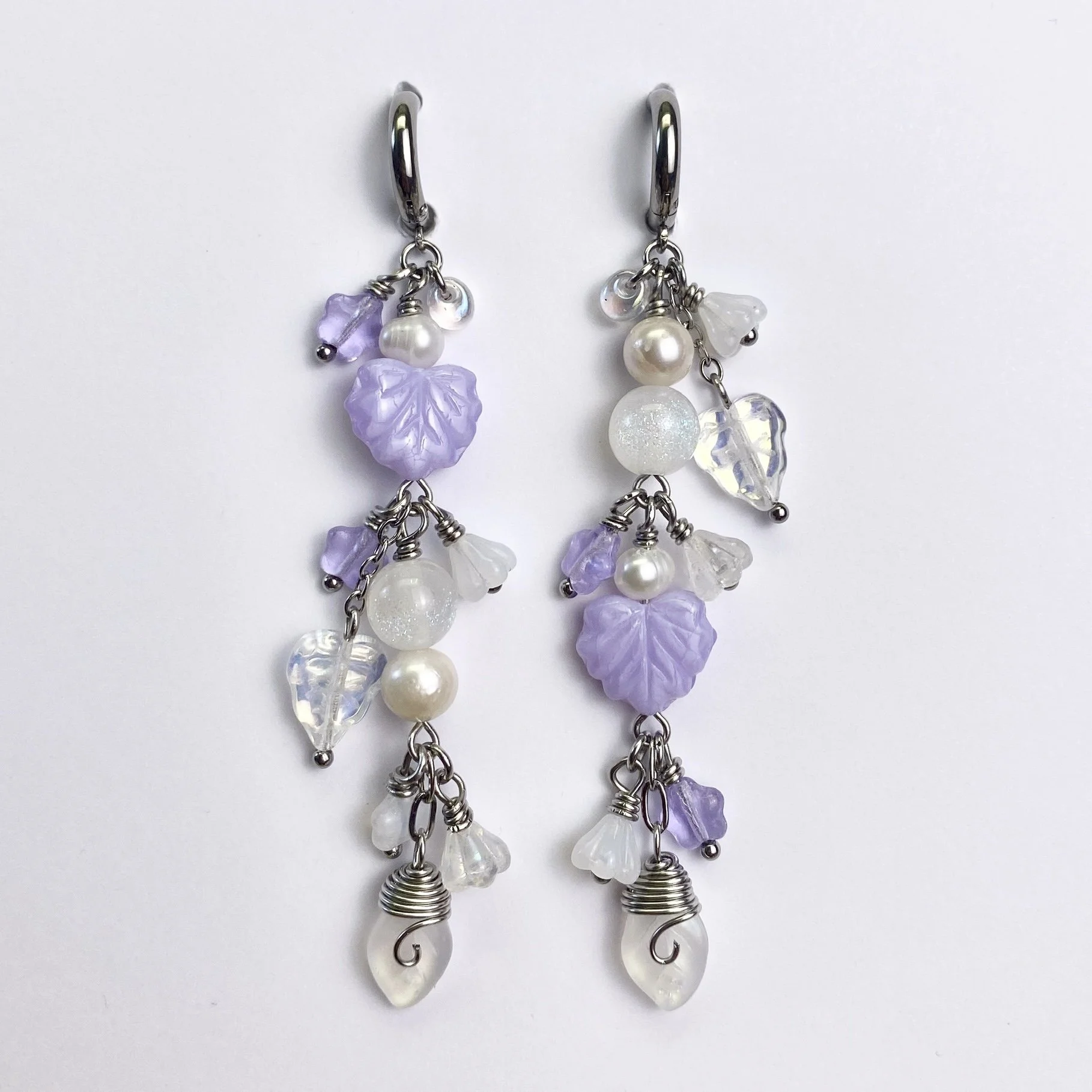 Lilac Garden Hoops