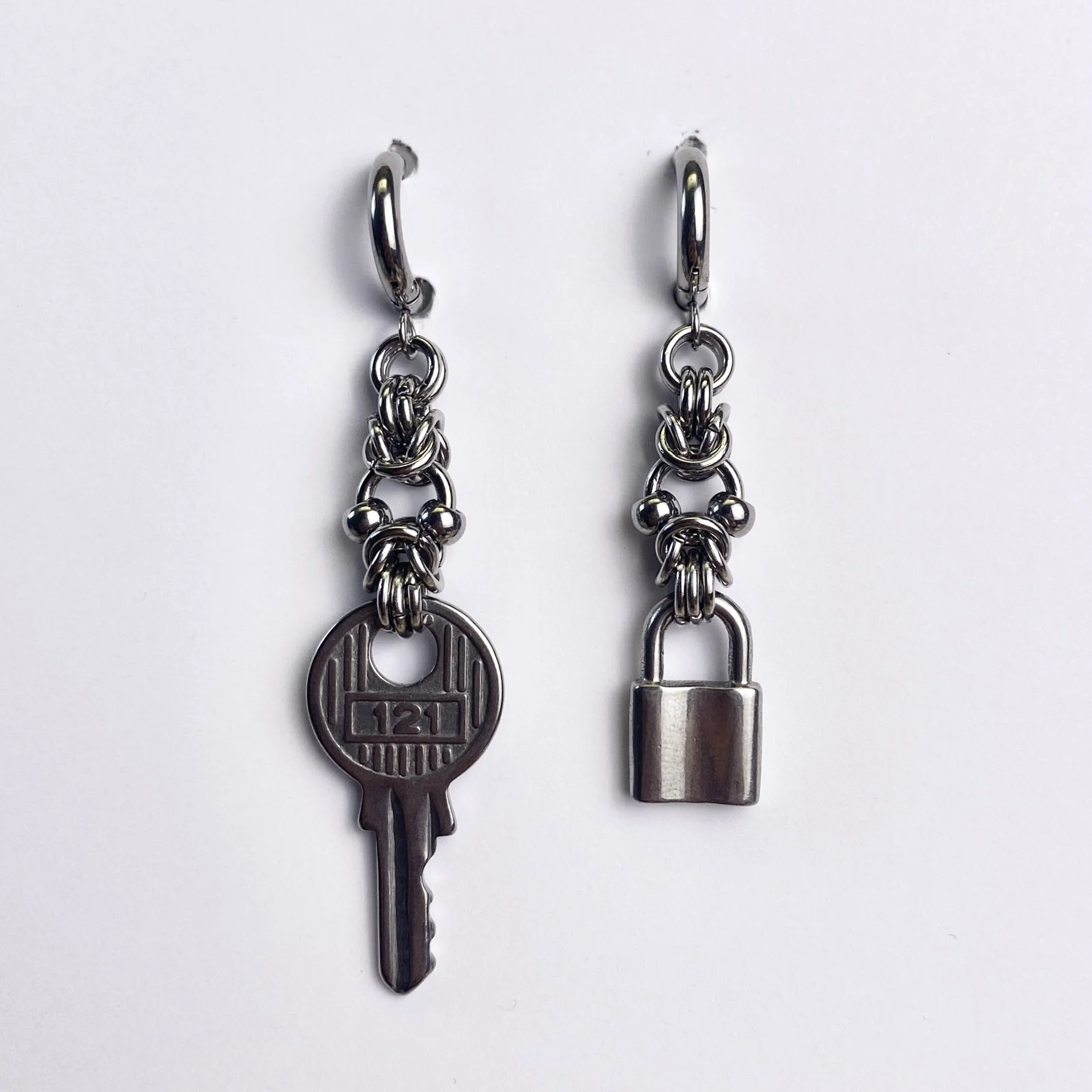 Lock + Key Hoops
