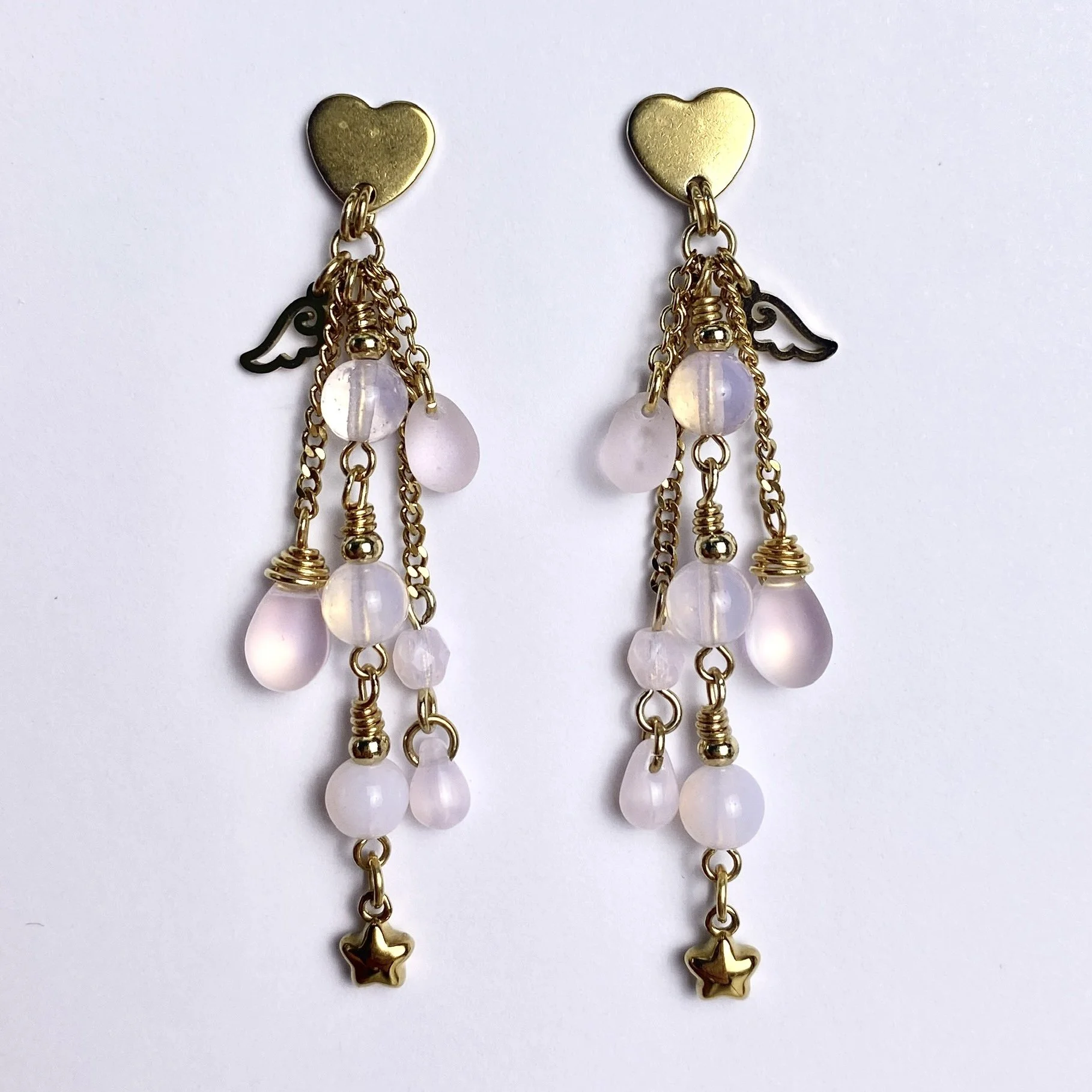 Rosey Angel Studs