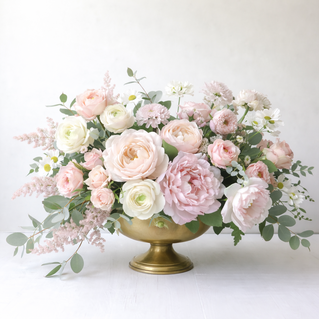 Elegant floral arrangement in brass compote (1).png