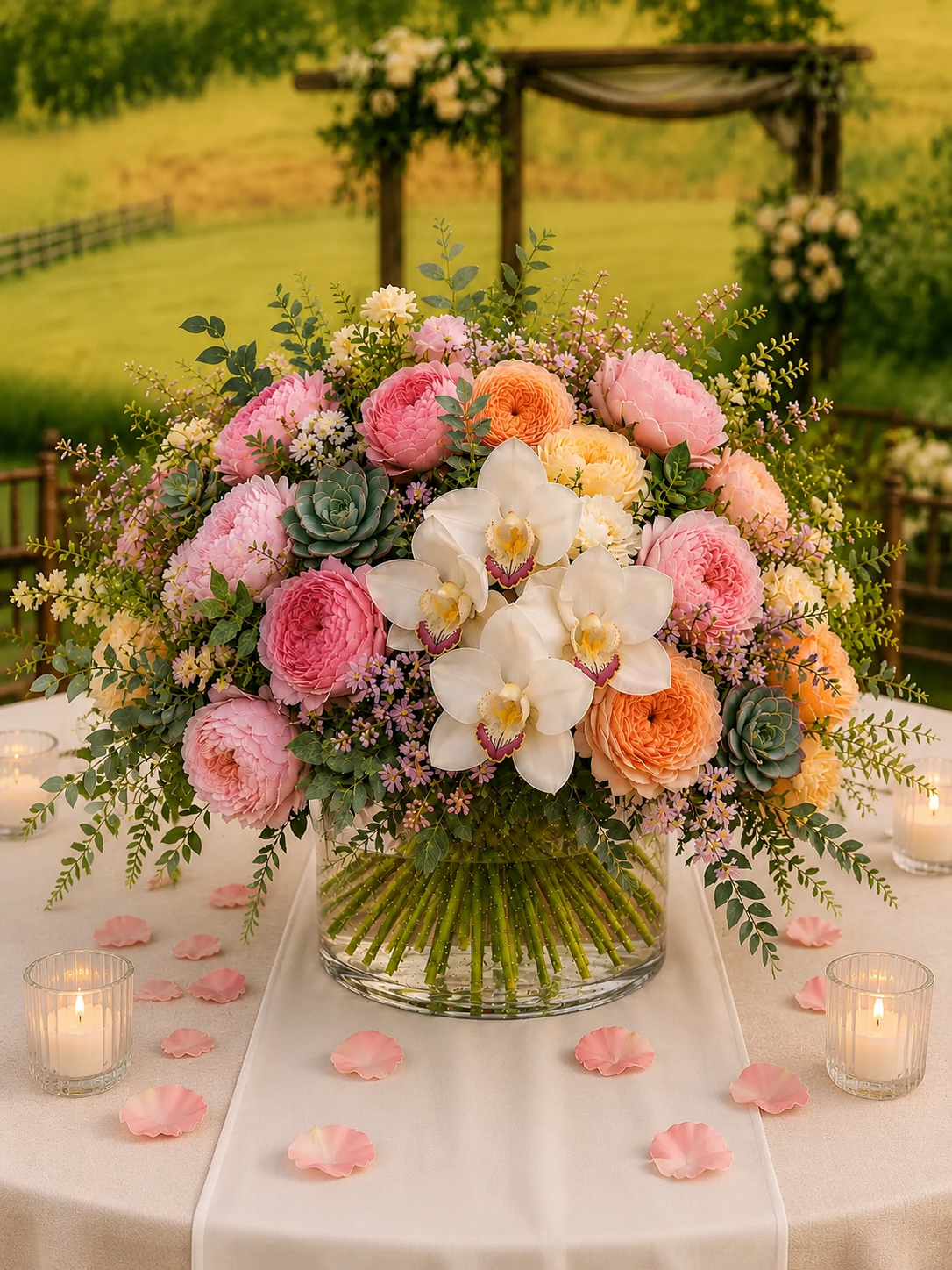 Pretty in Pastel Centerpiece