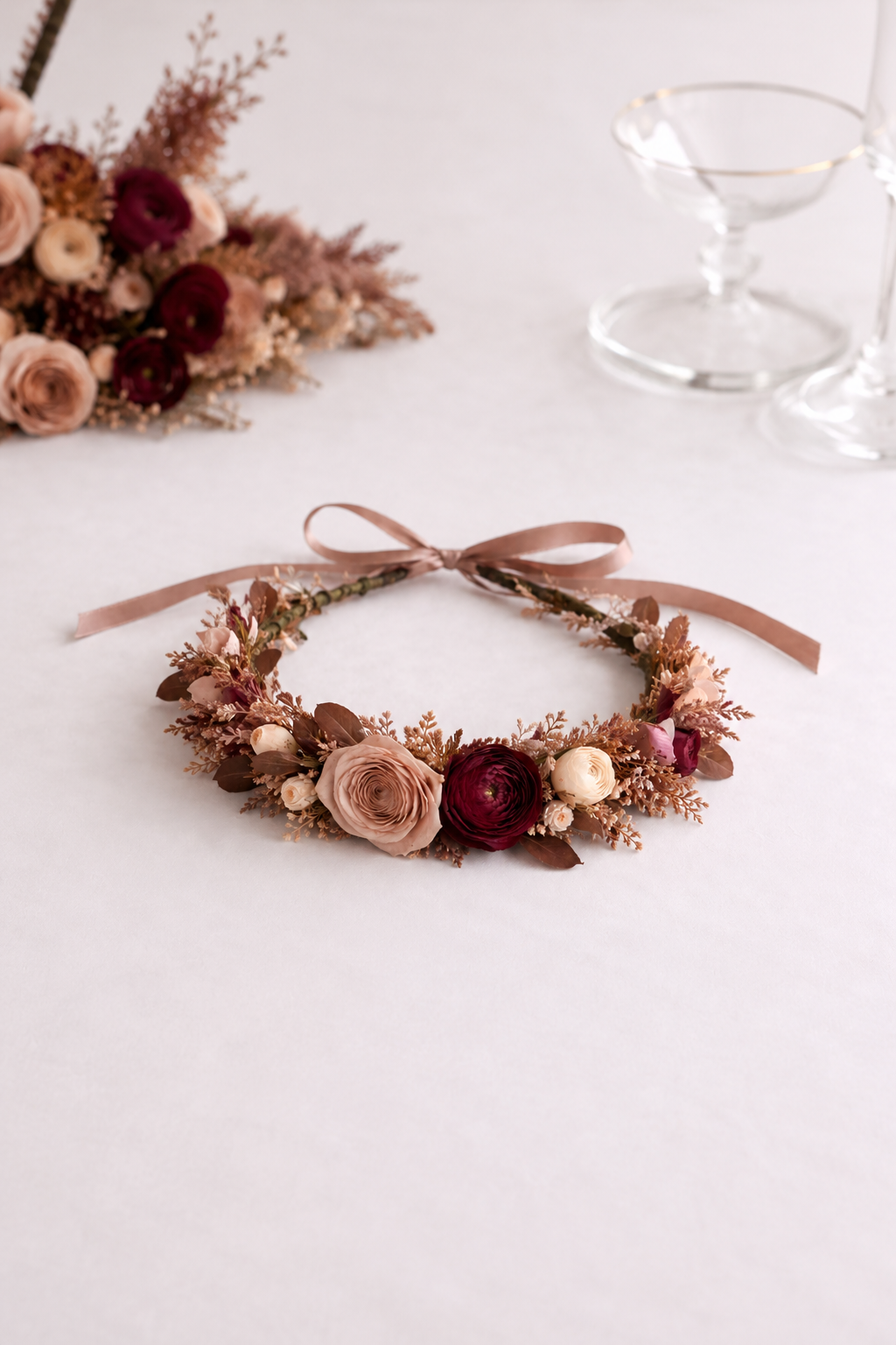 Coffee and Wine Flower Crown