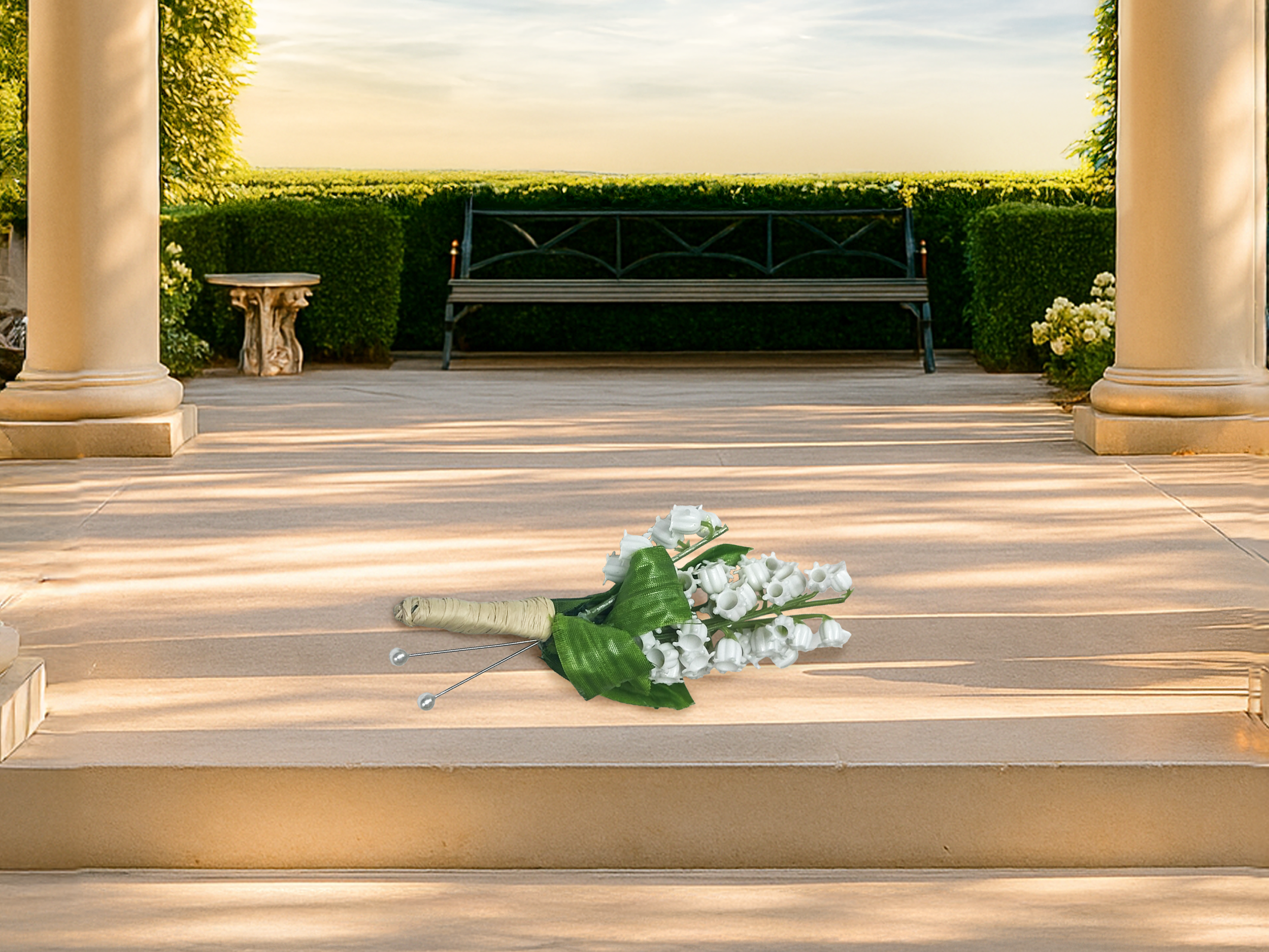 Radiance Galore Groom's Boutonniere