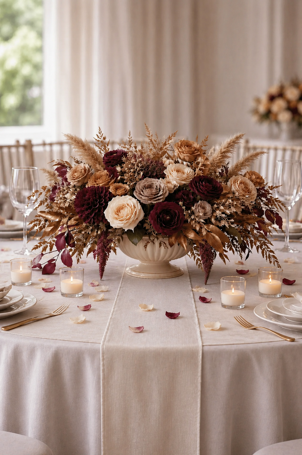 Coffee and Wine centerpiece