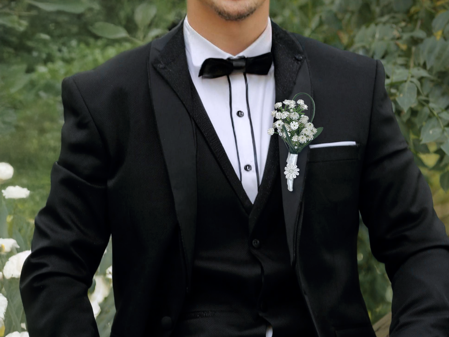 Natural Beauty Groom Boutonniere