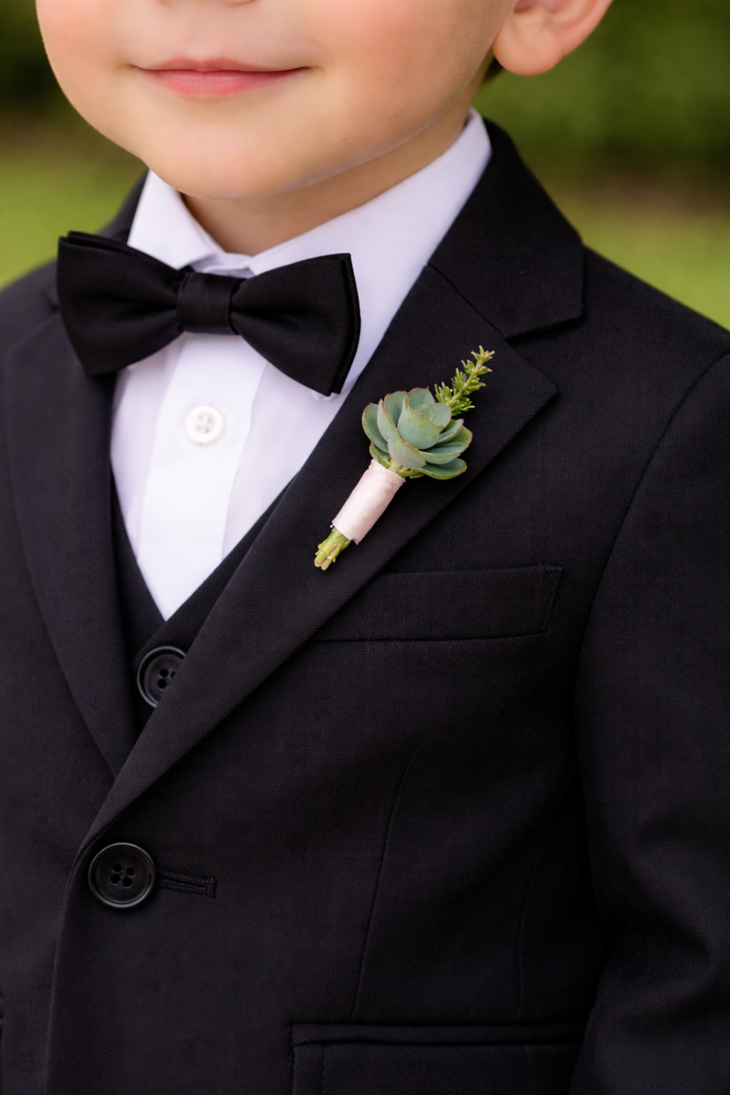 Pretty in Pastel Page boy Boutonniere