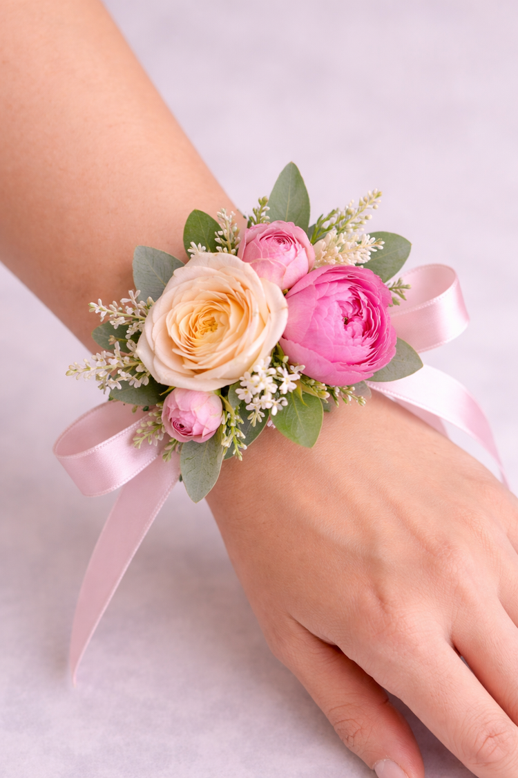 Peachy Paradise Corsage