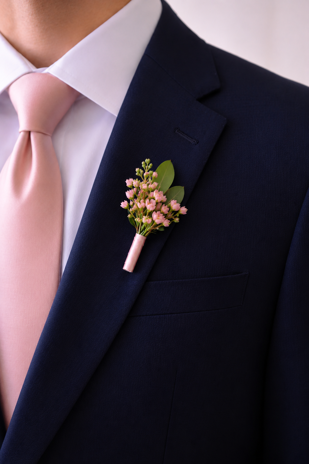 Pink Eclat Page boy Boutonniere