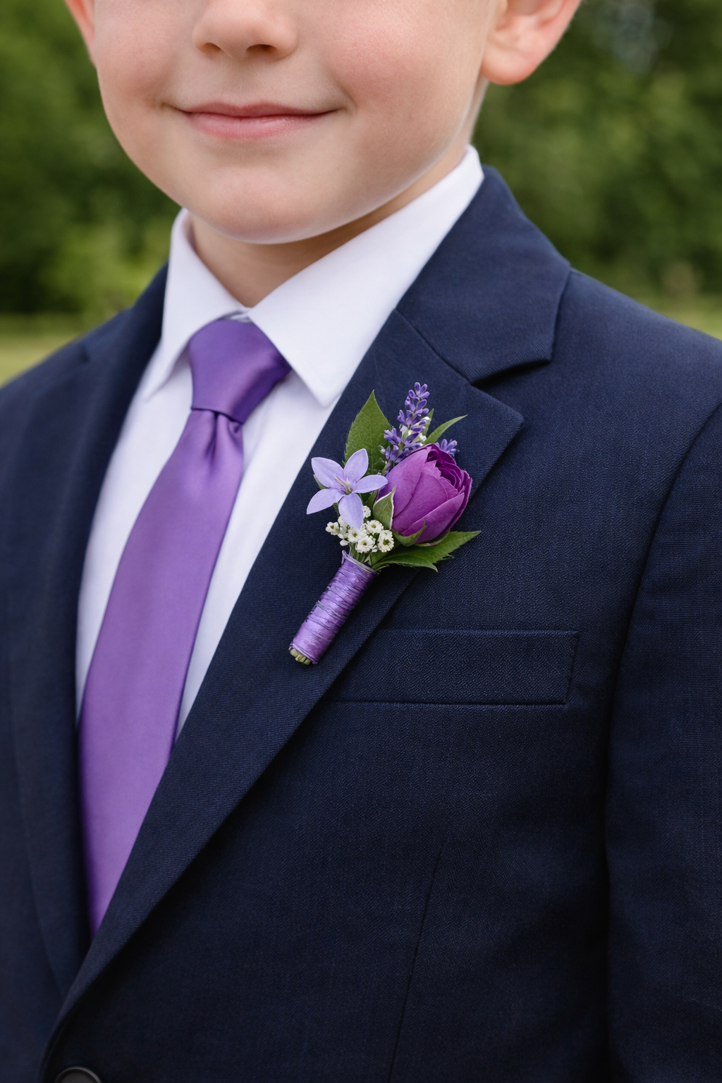 Royal Romance Page Boy Boutonniere