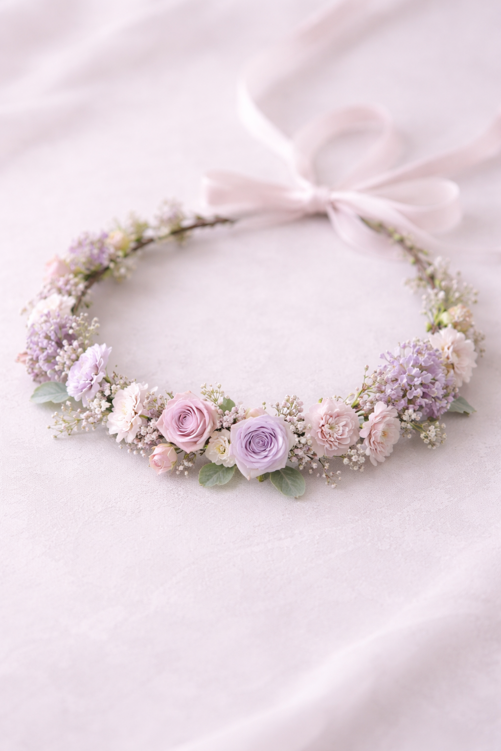 Lilac Whispers Flower Crown
