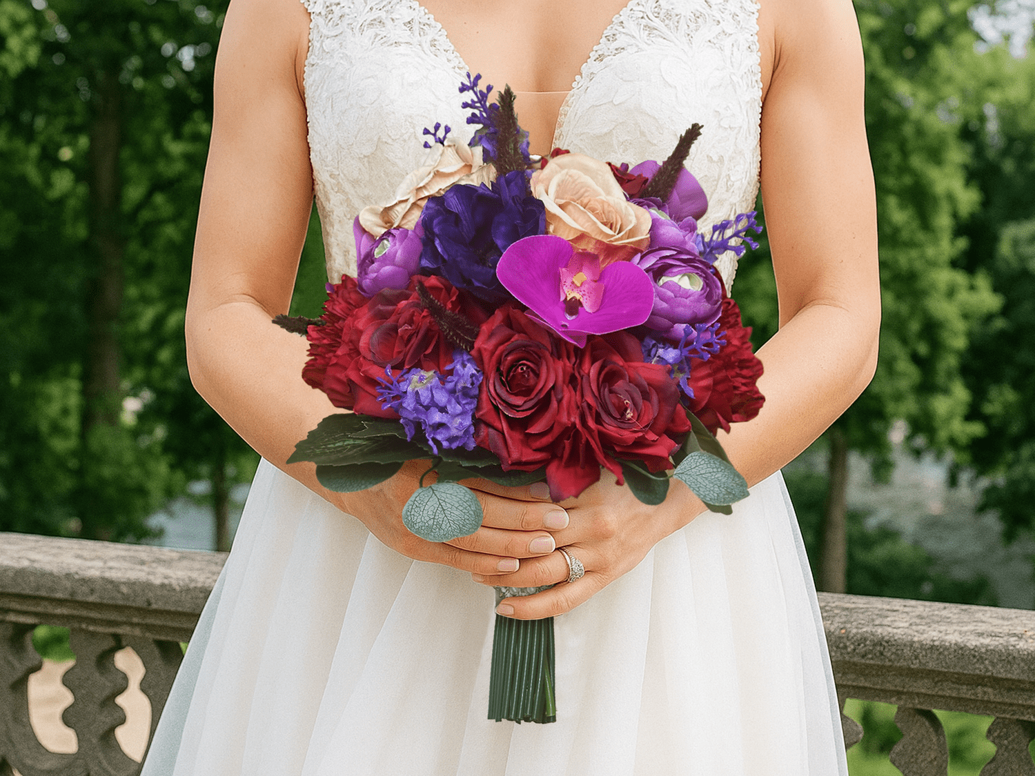 The Jewel Tones Bridal Bouquet