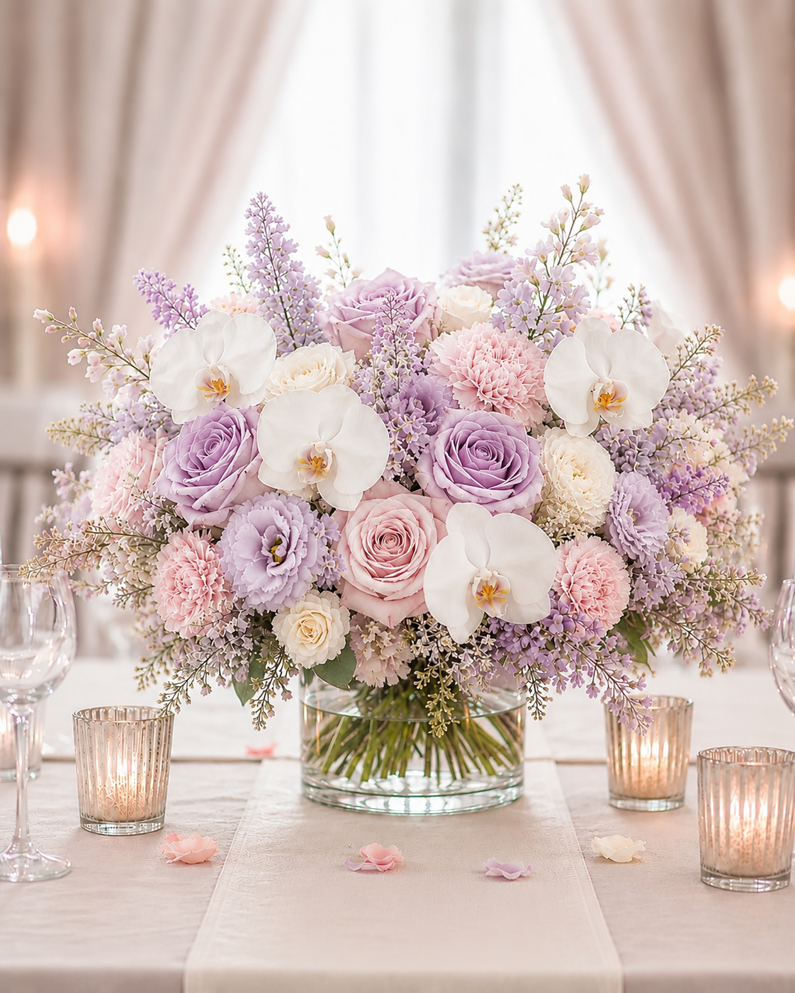 Lilac Haze Centerpiece