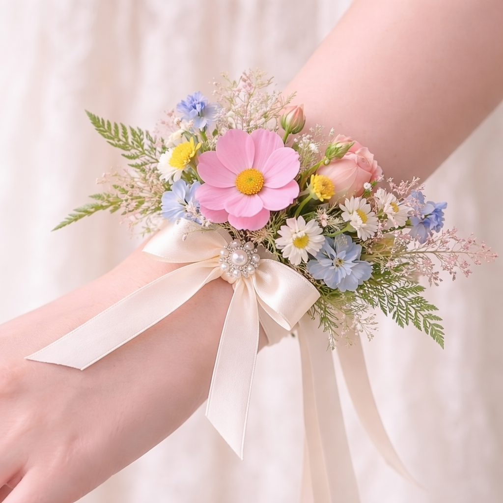 Pastel Petal Garden Corsage
