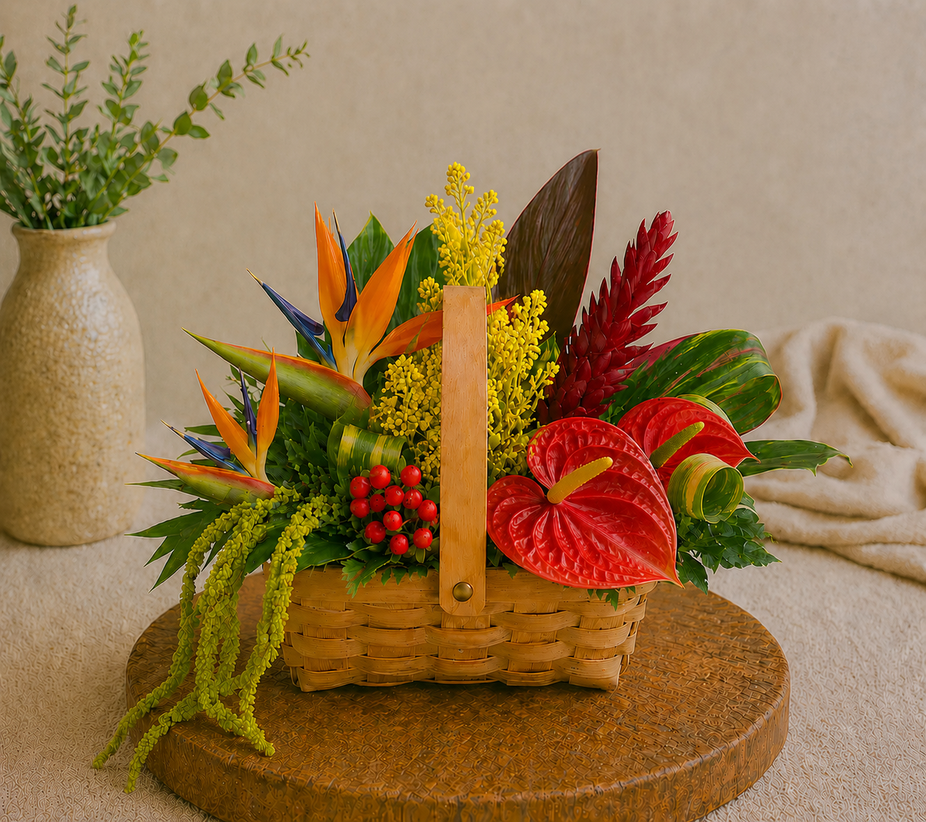 Tropical Ember Basket