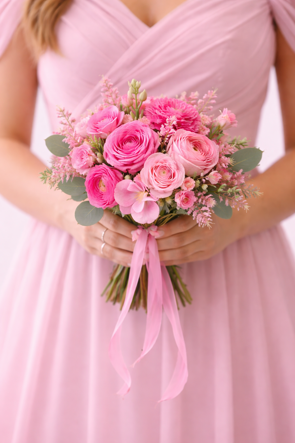 Pink Eclat Bridesmaid Bouquet