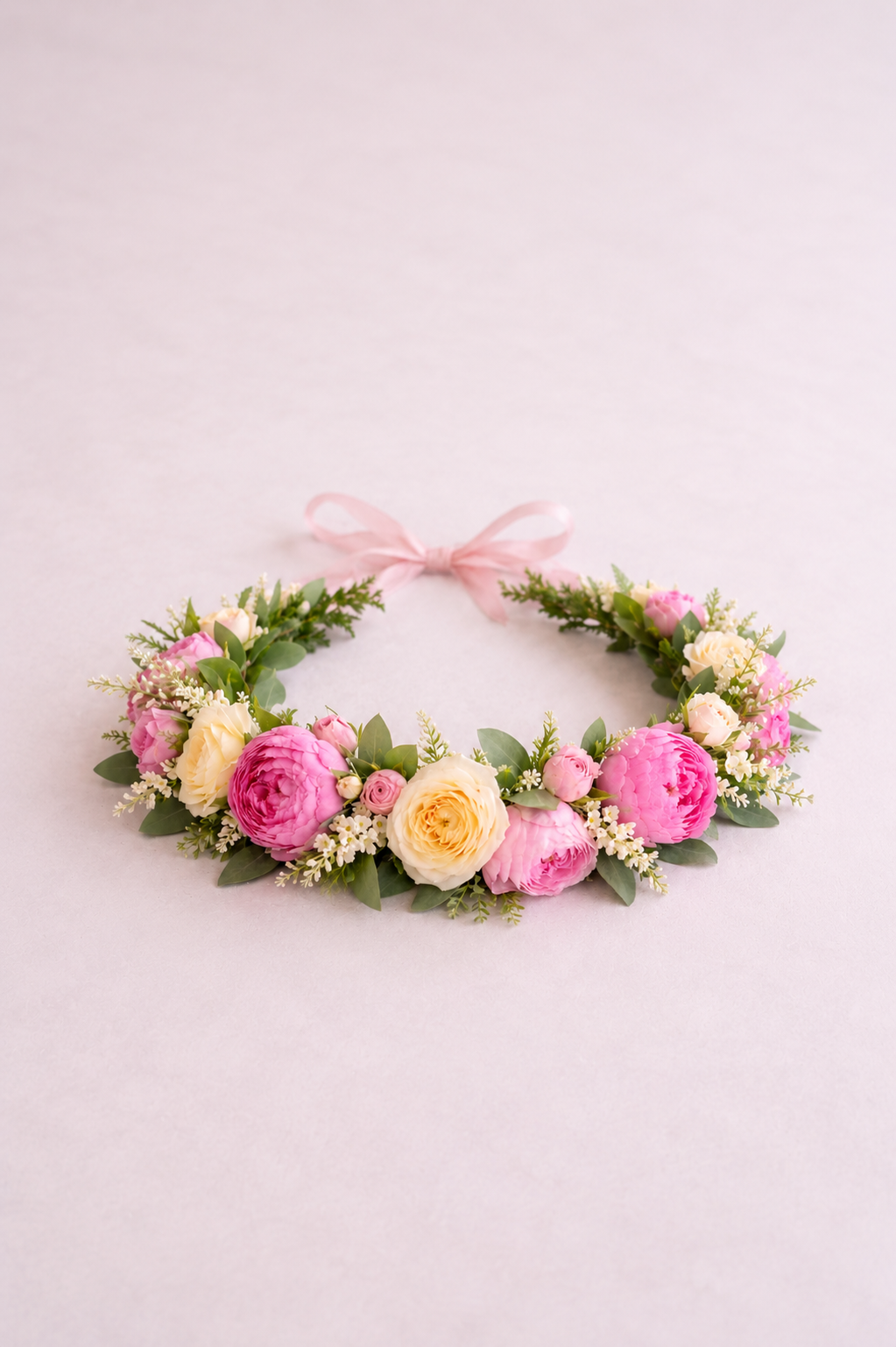 Pinky  Paradise Flower Crown