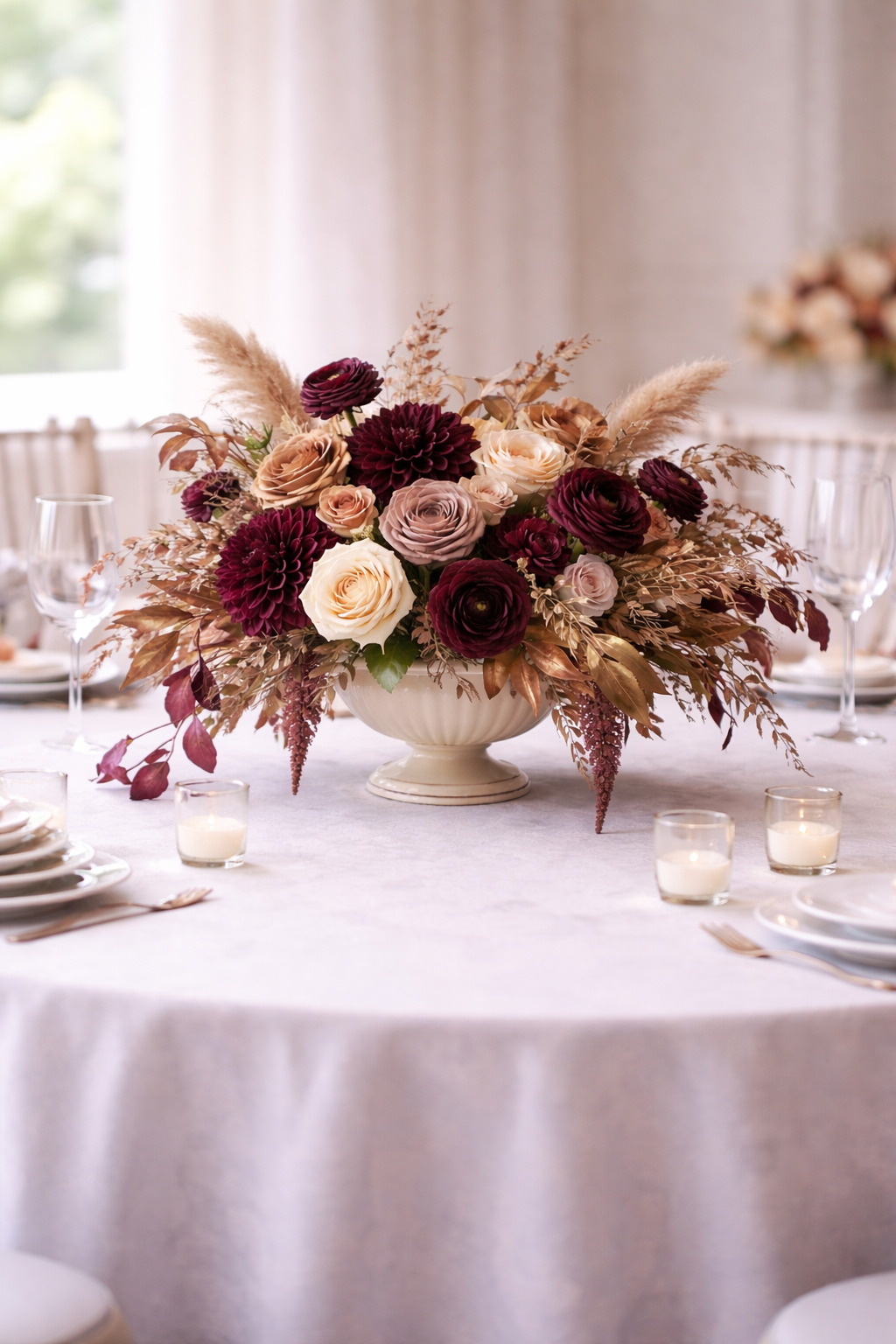 Coffee and Wine centerpiece