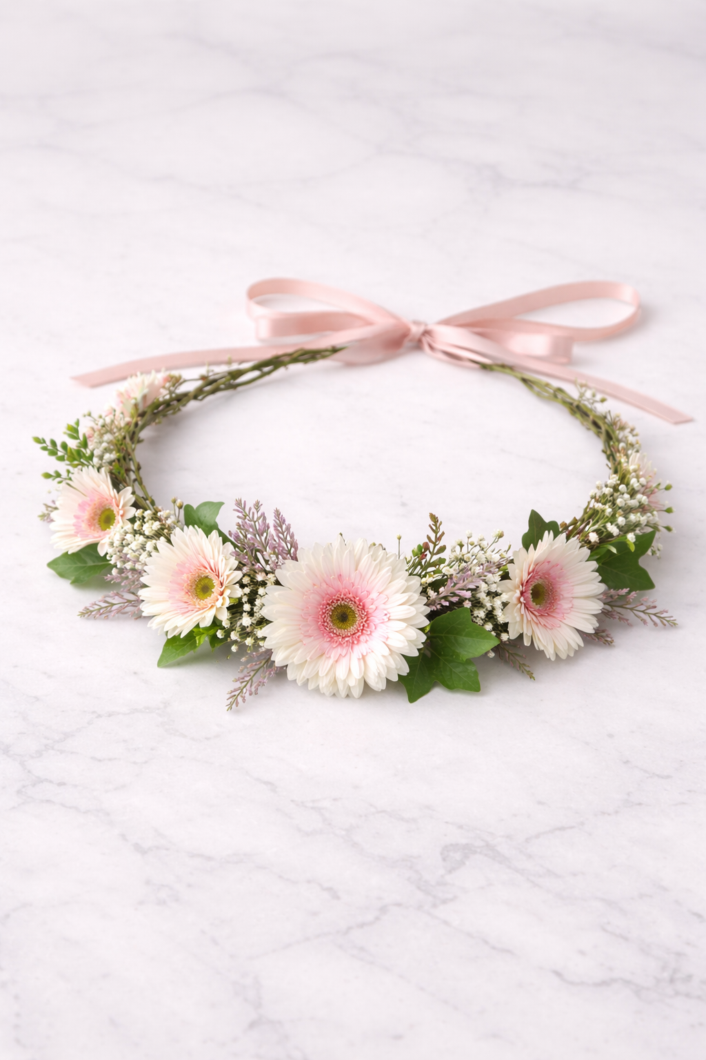 Chic Blush Flower Crown